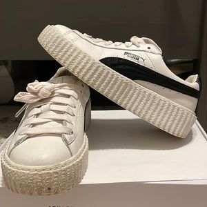 Puma x Fenty by Rihanna Creeper Black and White Women Size 5.5